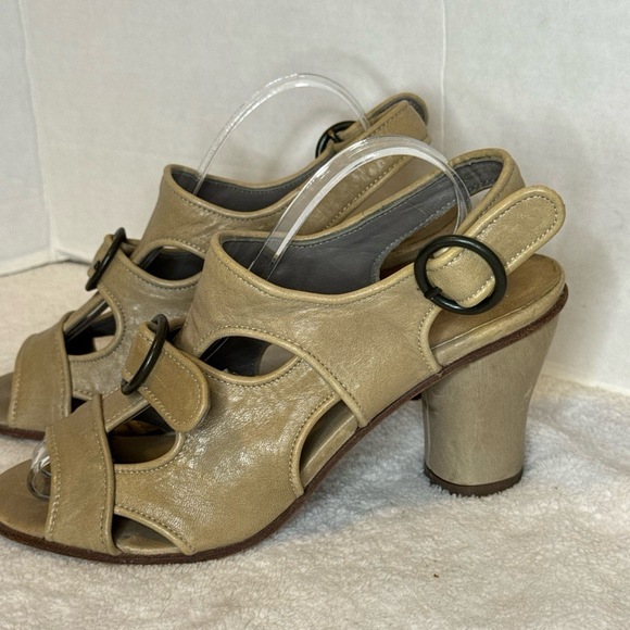 Argila Pepe Monjo Leather Strappy Buckle Heeled Open Toe‎ Sandals Size 36/6 - Picture 2 of 9